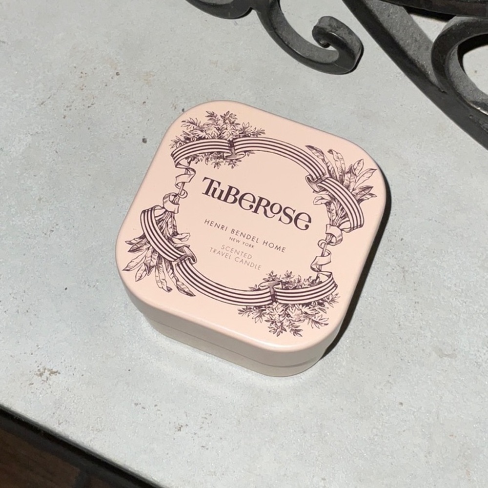Henri Bendel TUBEROSE Travel Candle in Tin New